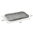 thumbnail image 5 of Vibrant Life Cozy Luxe Crate Mat Pet Bed, Gray, 42", 5 of 7