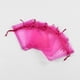 thumbnail image 2 of 100 bolsas de regalo de organza transparente fucsia, hechas a mano, con cordón, de 9 x 8 cm, para regalo de boda, joyas y regalos., 2 of 2