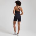 thumbnail image 1 of Conjunto de 2 piezas de pantalones cortos de yoga de nailon suave y mantecoso, ropa deportiva para mujer, chándal, ropa de entrenamiento, sujetador deportivo, 1 of 5