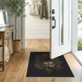 thumbnail image 2 of ODIKA 2'x3' Dark Gothic Elegance with Mystical Raven Washable Accent Rug Intricate Skull and Botanical Elements Design for Bedroom, Nursery, RV, Pet Friendly, Bedside Mat, 2 of 7