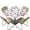 American Flag Butterfly, variant on FKELYI Purple Hydrangea Floral Hummingbird Print Square Tablecloth Outdoor Table Cover with Elastic Edge Square Fitted Table Cloths for Kitchen Dining Room Decoration, 36x36 inch
