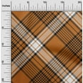 thumbnail image 2 of oneOone Velvet Rust Brown Fabric Tartan Sewing Fabric By The Yard Printed Diy Clothing Sewing Supplies 58 Inch Wide, 2 of 4