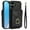 black, variant on For iPhone 16 Case Premium PU Leather Accordion Folding Wallet &Card Holder With RFID Shielding Material Phone Case ,with Adjustable Ring Holder And Wristband,black,For iPhone 16