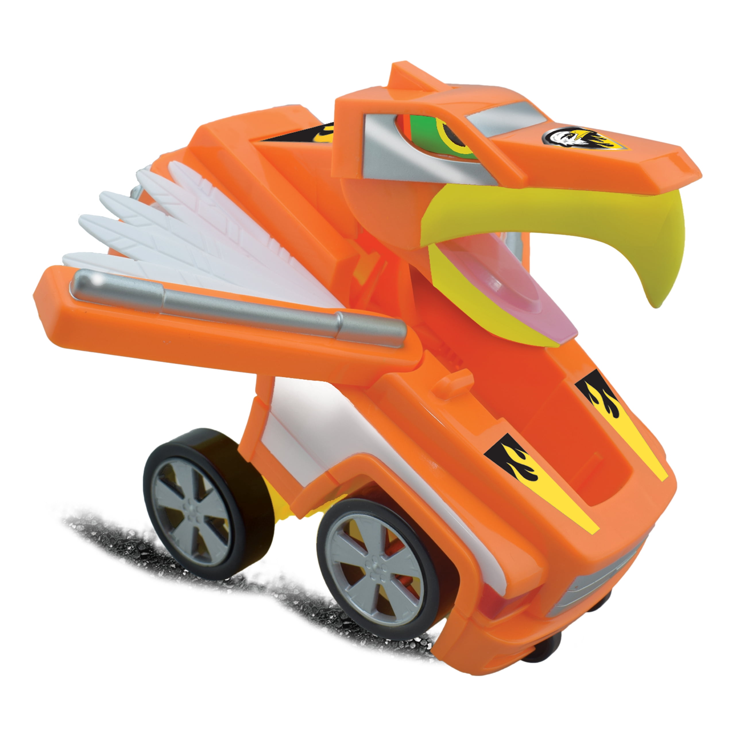Convertimal Cars - Eagle from Deluxebase. Eagle Transformer Car Toy. 2-in-1 Car Toy to Eagle Toy for Children. Great Gifts for Kids and Kids Party Favors.