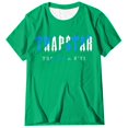 thumbnail image 1 of T-shirts pour Femmes Trapstar T-Shirt Imprimé pour Femmes Décontracté Graphique Filles Juniors Manches Courtes T-Shirt Fantaisie Hauts avec Col Rond (Vert, 3TG), 1 of 3