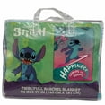 thumbnail image 3 of Stitch Happiness Comes In Waves Raschel Twin Size Blanket 55" x 75", 3 of 3