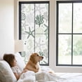 thumbnail image 2 of Reusable Frosted Window Coverings, Sage Green Coastal Window Privacy Film Frosted, Summer Beach Coral Shell Ocean Sun Blocking Windows Stickers for Kitchen Front Door, 23.6 x 59 Inches, 2 of 9