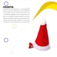 thumbnail image 2 of Monstrate Clip de pelo de Navidad Sombrero de Navidad rojo Barrette Horquillas Forma Bobby Pin Accesorios de estilo Fiesta de año nuevo Regalos Kits de decoración para fiestas Sombrero directo, 2 of 6