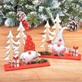 thumbnail image 5 of Decoraciones de mesa navideñas de madera compatibles con el comedor, la cafetería, la cocina, la oficina, suministros para fiestas navideñas, 5 of 5
