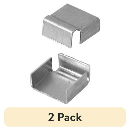(2 pack) Make-2-Fit 5/8 in. Spreader Bar Clips, Mill (100-pack)