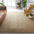 thumbnail image 5 of Traditional Rug - Oushak Wool Pile -Light Blue/Brown-Color:Light Blue/Brown,Design:Traditional,Shape:Runner,Size:10'L x 3'W, 5 of 5