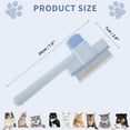 thumbnail image 2 of Cepillo para Gatos Unique Bargains, Peine para Eliminación de Pelo de Mascotas con Botón de Liberación, 2 of 7