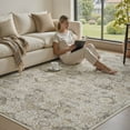 thumbnail image 2 of SIXHOME 5'x7' Area Rugs for Living Room Washable Vintage Floral Rugs Artistic Carpet Neutral Soft Rugs for Bedroom Dinning Room Office Home Decor Beige, 2 of 7