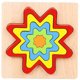 thumbnail image 2 of Gwong Juguete Color de arco iris de madera Geometría Jigsaw Puzzle Tablero Forma Cognición Educación Juguete Gwong 30003448, 2 of 7