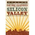 thumbnail image 4 of San Jose, California, Skyline and Sunburst Screenprint Style (19x27 inches, Premium 500 Piece Jigsaw Puzzle for Adults and Family, Made in USA), 4 of 4