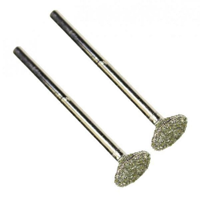 Broca de Diamante con Vástago de 2x 3 Mm para El Procesamiento Y Reparación de , Tallado, Líneas de Corte, Rectificado, Vaciado Y Tallado de Jad 2 piezas