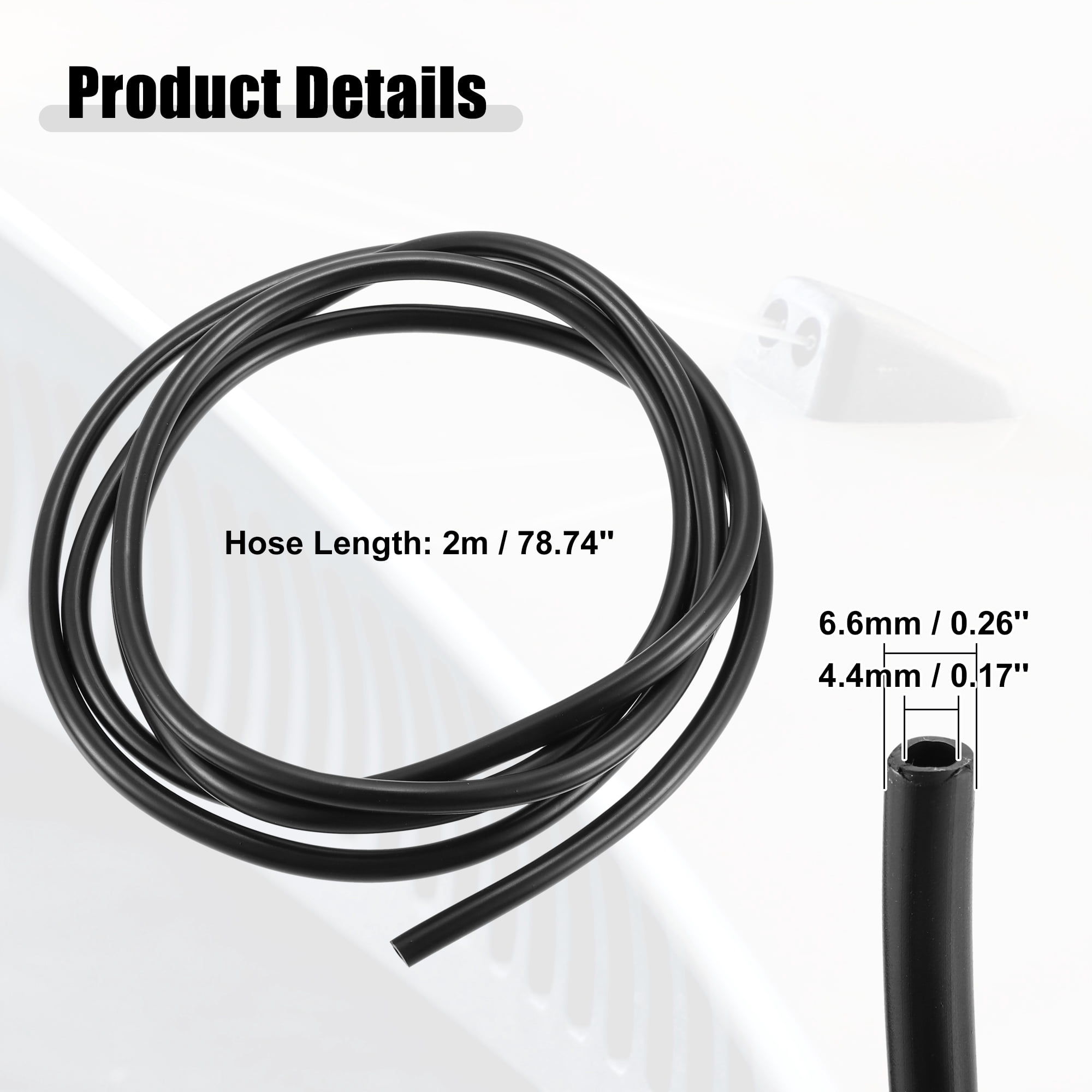 Unique Bargains Windshield Washer Nozzle Kit ["with 2M Hose"]