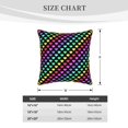thumbnail image 4 of Susaid Rainbow Hearts Print Velvet Throw Pillow Covers Home Art Deco Pillowcase Square Pillow Case Cushion Cover for Bed Sofa Living Room Car Indoor and Outdoor-20"x20", 4 of 8