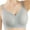 Gray, variant on Women's Seamless Nursing Bra with Wavy Design, Wireless Maternity Support for Breastfeeding & Sleep