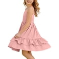 thumbnail image 2 of Diufon Dresses for Girls Spaghetti Strap Flowy Ruffled Layered Sundress Summer Cute Graduation Bridesmaid Dress, 2 of 9