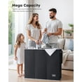 thumbnail image 5 of 3 Section, Extra Large Laundry Hamper with Lid, Dirty Clothes Hamper with Sturdy Handle, Large Laundry Basket Organizer for Laundry Room, Bedroom, Hampers for Laundry, 5 of 9
