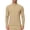 Khaki, variant on StSilkitty Mens Athletic Jacket Full Zip Long Sleeve Mock Neck Jacket Lightweight Breathable Running Hiking Fishing Coat