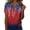 Royal Blue, variant on Women's America 250 Usa Shirt Stars Striped American Flag Print Button Down V Neck Patriotic Tees for Celebrate 250th Anniversary Of America