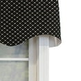 thumbnail image 2 of RLF Home Passat Regal Valance Black. 3" Rod Pocket 50"W x 17"L, 2 of 2