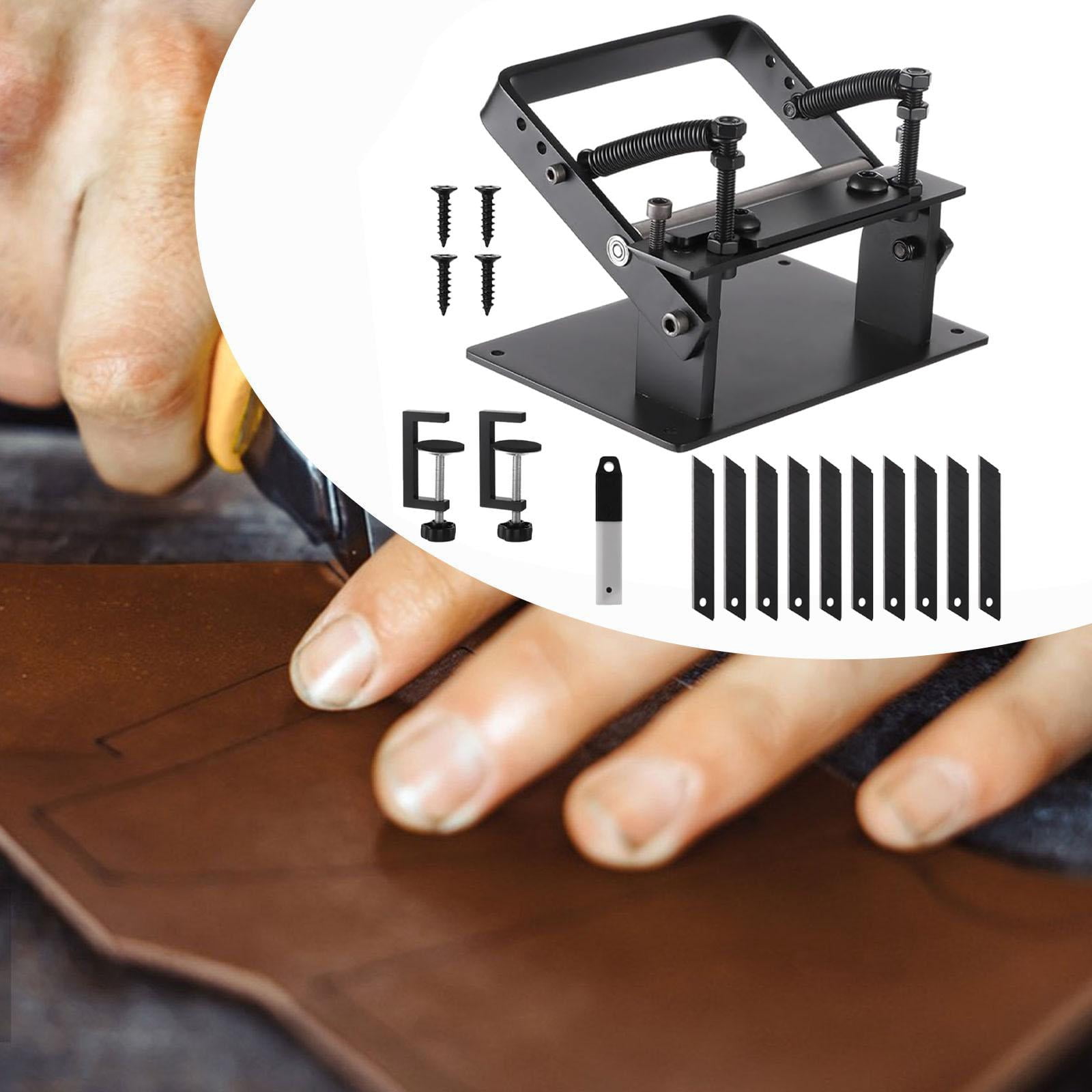 GUOOL 1 Manual Peeling Machine, Trimming Tool, Cutting Device, Slicing Tool, Stainless Steel, Adjustable Function, Suitable for Leather Crafts And Manufactu Style C