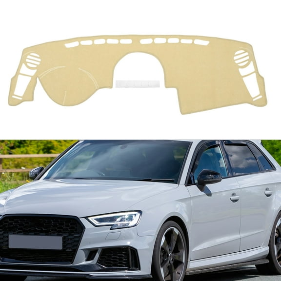 Unique Bargains Dash Cover for KIA Soul 2010-2013 Non-Slip Dashboard Carpet Mat Polyester Silicone Beige