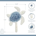thumbnail image 4 of Cheungs 6122BL Solva Turtle Cast Iron Wall Hook - Blue & White, 4 of 7