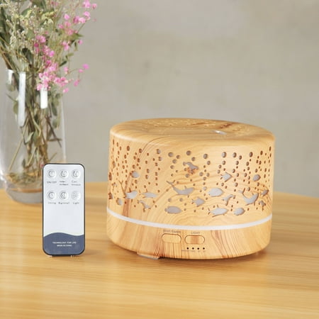 

VOSS 500ml Grain Capacity Wood Aroma Remote Diffuser Large Control Household Humidifier
