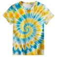 thumbnail image 5 of Tiijoy Little Boys Tie Dyed Outfits Casual Summer Short Sleeve T-Shirt Shorts Set, Sizes 5-6, 5 of 6