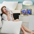 thumbnail image 1 of Alarm Clock,Led Small Digital Alarm Clock For Bedrooms,USB Charging Mirror Electronic Digital Alarm Clock LED Display Electronic Clock 6.5 Inch Large Screen Home and Office Electronic Alarm Clock, 1 of 8