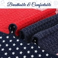 thumbnail image 6 of Cozy Line Home Fashions Cozy Line Patriotic Patchwork Plaid Red White Blue Reversible Cotton Quilt Bedding Set Twin, 6 of 6