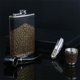 thumbnail image 2 of Petaca, petaca para hombre para licor, acero inoxidable de 9 oz, a prueba de fugas, delgada, clásica, de cuero, perfecta para viajes, camping, senderismo, regalo para beber para padres padrino Shuxiu Wang 8390615160643, 2 of 5