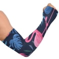 thumbnail image 2 of ALAZA Flamingo Summer Palm Leaves UV Sun Protection Arm Sleeves UPF 50+ Compression Cooling Sleeve 1 Pair, 2 of 7