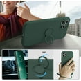 thumbnail image 3 of Stand Case Compatible with iPhone 12 Pro, 360°Ring Holder (Support Magnetic Kickstand Car Mount) Microfiber Cloth Shockproof Protective for iPhone 12 Pro 6.1 inch (Army Green), 3 of 13