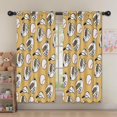 thumbnail image 5 of Blackout Kids Curtains,Yellow Baseball Items Pattern Childrens Insulated Curtains Set Of 2,Bedroom Essentials,Toddler Room Decor 52"x63", 5 of 5