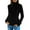 Black, variant on Arlun Women's Turtleneck Sweaters Cable Knit Long Sleeve Stretch Slim Fit Pullover Tops Fall Winter Casual Solid Color Basic Base Layer Sweater Trendy Winter Warm Outfits White XL