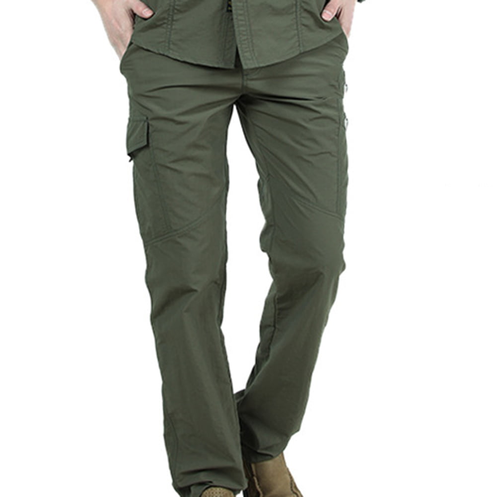 Alimens & Gentle Mens Tactical Cargo Pants Water Repellent Lightweight Quick Dry Outdoor Hiking Pants