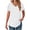 White, variant on V-Neck T-shirts for Women Petal Sleeve Tunic Tops Summer Casual Womens Shirts
