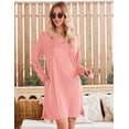thumbnail image 3 of Zeagoo Casual Dress Ethnic Dress Shift Dress Mini Long Sleeve Floral Spring A Line, 3 of 6