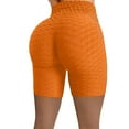 thumbnail image 2 of Bovemsi Women's Tummy Control Biker Shorts Wrinkled High Waist Hip Stretch Running Fitness Yoga Pants Workout Athletic Leggings, 2 of 5