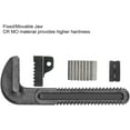 thumbnail image 6 of Adjustable Offset Pipe Wrench Heavy Duty Plumbing Wrench with Cr Mo Floating Hook Jaw and Beam Handle for Tightening Loosening Pipes Tees Ball, 6 of 9