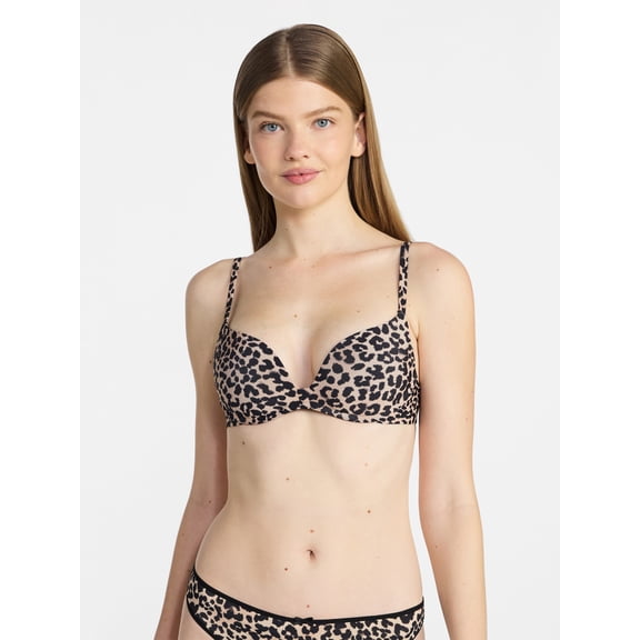 No Boundaries Wire Free Double Push Up Bra, Women's 32A-44DDD