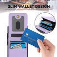 thumbnail image 6 of Allytechgroup for Samsung Galaxy Note 20 Case, Wallet Phone Case with Card Holder, Crossbody Strap, Stand Feature, RFID Blocking, PU Leather & TPU Shockproof Samsung Galaxy Note 20 Cover, Purple, 6 of 6