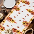 thumbnail image 2 of Fall Pumpkin Table Runner, Autumn Thanksgiving Kitchen Dining Table Decoration for Home Party Decor 13x48 Inches, 2 of 9