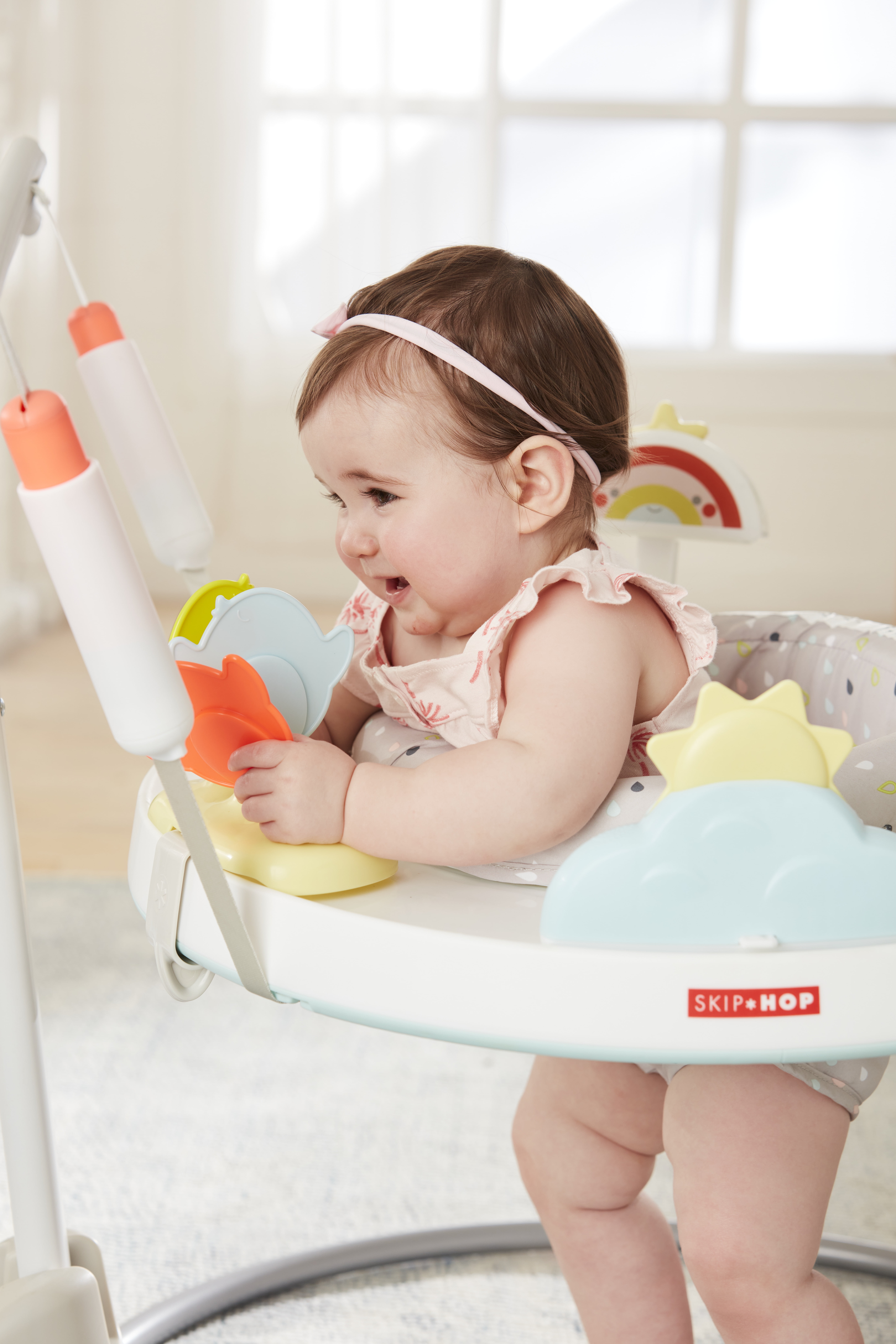Skip Hop Silver Lining Cloud Baby Jumper for 4m+ with 20+ Developmental Activities