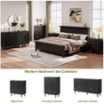 thumbnail image 7 of TROPOW Fluted 3 Drawers Dresser, Wide Wood Chest of Drawers, Modern Storage Dresser Chest of Drawers Organizer with Metal Legs and Anti-Tipping Device for Bedroom Living Room, 7 of 7